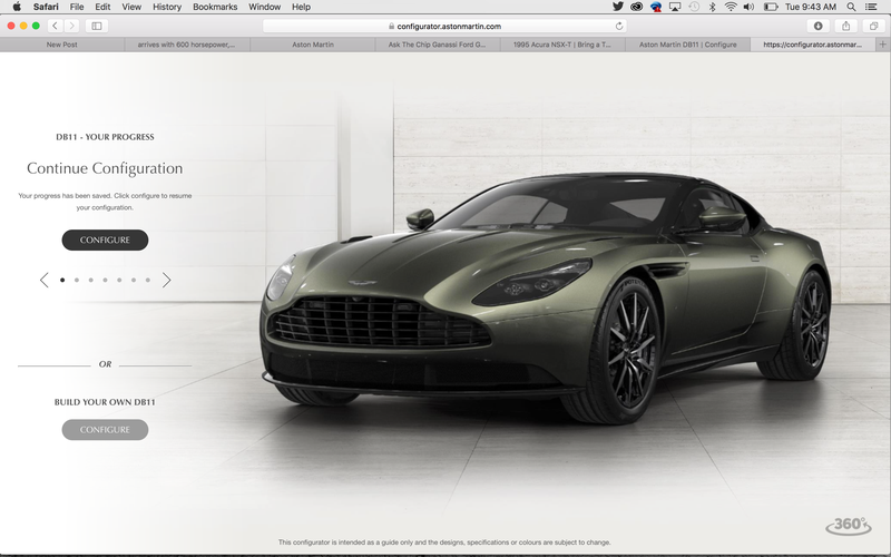 Illustration for article titled Aston Martin DB11 Configurator